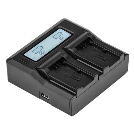 UPC: 0818259138005 | Dual Smart Charger with LCD Screen for Canon BP-718