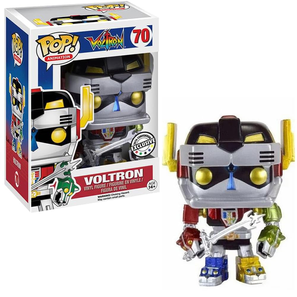 funko pop 2016 convention exclusive voltron metallic figure