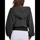 thumbnail image 5 of Sudaderas con Capucha y Cremallera para Mujer, Sudaderas , Casuales, Cómodas y Bonitas, Chaquetas con Cremallera, Conjuntos de Otoño A . Negro L, 5 of 10