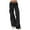 Black, variant on Bigersell Pants for Women High Waist Full Length Women Low Waist Loose Pocket Trousers Hippie PunkFull Length Pants Jeans Pull on Jeans for Ladies
