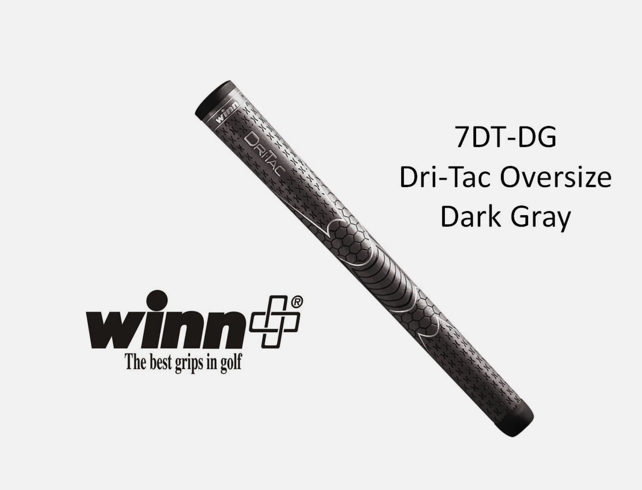Winn Dri-Tac AVS 7DT-DG Soft Oversize Golf Grips - 10 Piece Performance Set