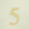 thumbnail image 1 of Package of 1, 6 Inch X 1/2" Baltic Birch "5" Plywood Numbers In The Times New Roman Font | Thick For Art & Craft Project, Made in USA, 1 of 1