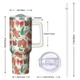 thumbnail image 2 of 40 Oz Christmas Tumbler With Handle, Snowflake Coffee Travel Cup, Holiday Gifts For Women, 2 of 4