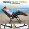 thumbnail image 7 of Zero Gravity Chair, Reclining Camping Lounge Chair for Indoor, Reclining Patio Chairs with Cup Holder Trays and Removable Cushion, 7 of 7