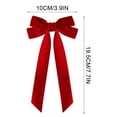 thumbnail image 7 of Yunuuuoa 16pcs Velvet Christmas Bows for Tree Wreath Gift Wrap Party Decorations Reusable Holiday Craft Supplies Festive Wedding Home Decoration, 7 of 7