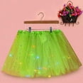 thumbnail image 2 of IROINNID Women's Skirt Star Sequins Mesh Pleated Tulle Princess Skirt With LED Small Bulb Skirt Short Elastic Waist Short Solid Color Skirt, 2 of 8