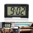 thumbnail image 2 of Thin Profile Car Electronic Clock with Large Digital Display Easy to Install Adhesive Backing for Dashboard Desktop Use, 2 of 8