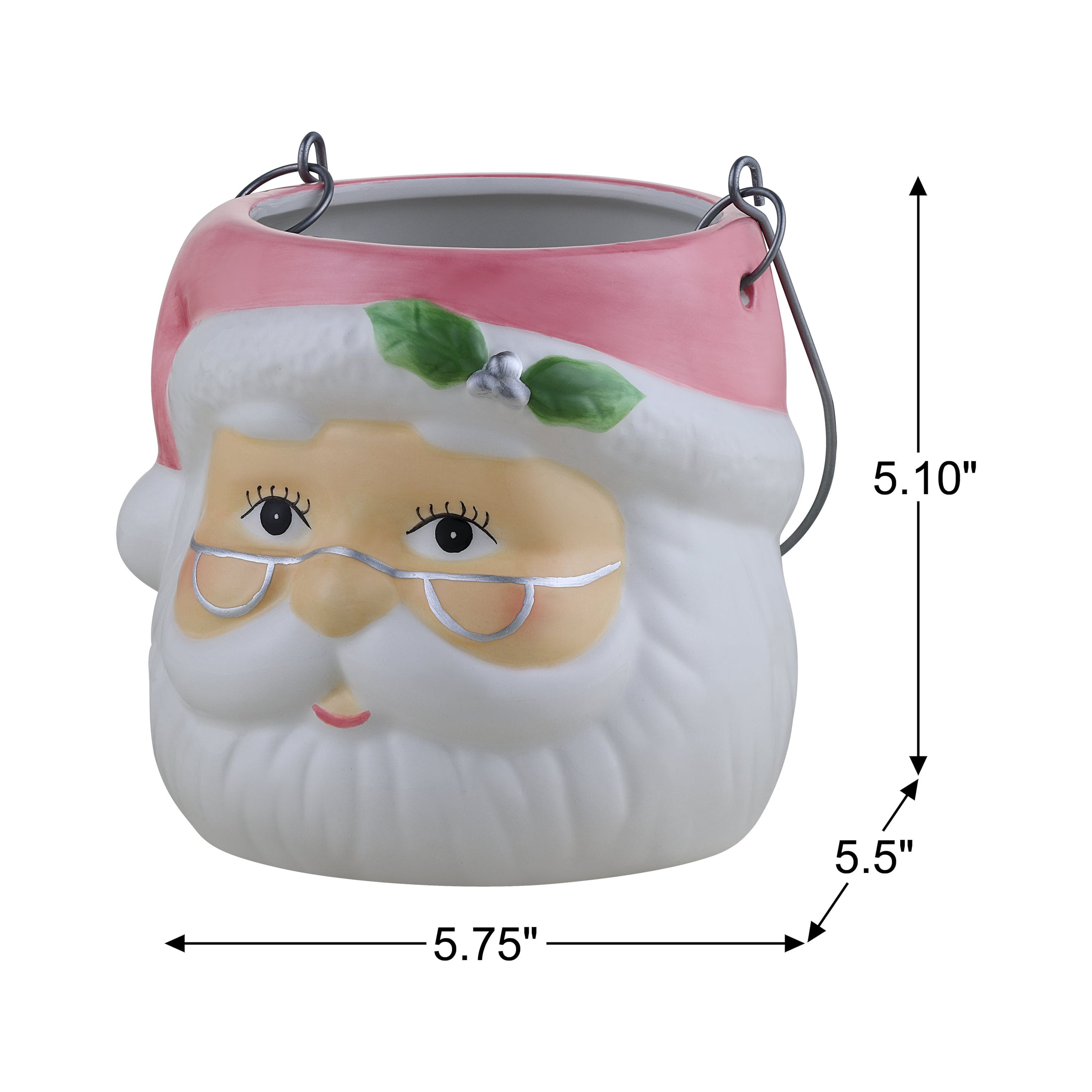 Mr. Christmas 5" Decorative Ceramic Container, 8-Piece Assortment