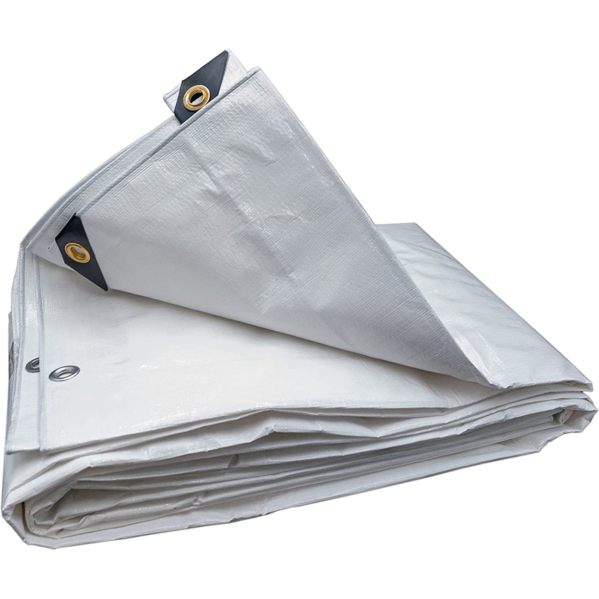 Harpster Tarps 15' X 30' Heavy Duty Silver Poly Tarp 12 Mil