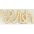 thumbnail image 2 of 1 Pc, 6 5/8" X 2.5" Bold & Matte Black Welded Word Wish For Home & Events Decor, 2 of 3