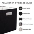 thumbnail image 3 of Design Imports CAMZ37978 Cube de Rangement Carré en Polyester Solide 13 x 13 x 13 Po. , Rose, 3 of 9