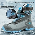 thumbnail image 2 of FANGFIUP Boys Hiking Boots Kids Hiking Shoes Girls Outdoor Warm Winter Snow Boots Adventure Trekking Shoes Anti-skid Sneakers Steel Buckle Durable Comfortable, 2 of 9