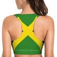 thumbnail image 3 of Jamaican Flag Women's Seamless Sports Bras Comfortable Yoga Bra Fitness Crop Tops Workout Tank Top - XX-Large, 3 of 6