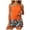 Orange, variant on GEWSEY Blouson Tankini Swimsuits for Women 2026 Tummy Control Two Piece Bathing Suits with Sporty Pockets Swim Shorts (Green, L)