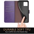 thumbnail image 6 of for iPhone 11 Pro Max 6.5" Phone case[RFID Blocking Leather],[3 Credit Card Slot] Flip Folio Book Shockproof Protector,Holder Stand Cases,Women Men for Apple 11 ProMax Wallet Cover,Purple, 6 of 11