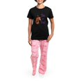 thumbnail image 4 of CafePress - Irish Settertrick Women's Dark Pajamas - Women's Short Sleeve Print T-Shirt and Pants Dark Cotton Pajama Set, 4 of 7