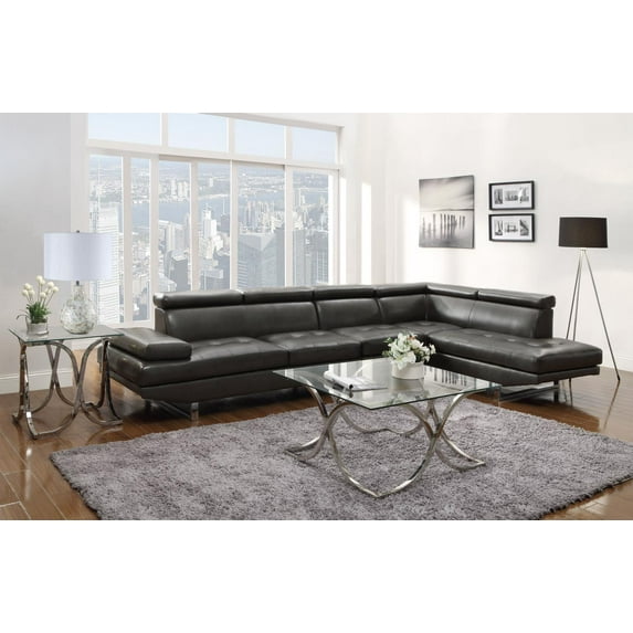 Piper Contemporary Charcoal Sectional