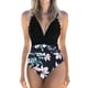 thumbnail image 1 of Wosthever Traje de baño de mujer Traje de baño acolchado Traje de baño de vacaciones Negro + Flor negra L Type2 NO2 Wosthever OD021064-13, 1 of 6