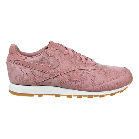Reebok Classic Leather Clean Exotics Women's Shoes Sandy Rose/Chalk/Gum (Best Way To Clean Leather Shoes)