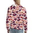 thumbnail image 7 of Haiem rock Skull record heart for Women's Fashion Hoodies & Sweatshirts with Kangaroo Pocket,Hooded Sweatshirt with Eye-catching Drawstrings-Medium, 7 of 7