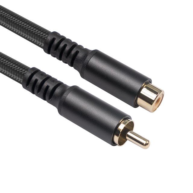 Cable De Extensión De Audio Y Vídeo Cable de extensión RCA macho a hembra Carcasa de aleación de aluminio Cable RCA macho a hembra