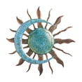 thumbnail image 2 of Adorno decorativo de pared con forma de luna y sol, escultura artística de hierro para sala de estar interior Verde, 2 of 9