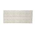 thumbnail image 2 of Floral Neck Gaiter, Retro Swirl Flowers, Unisex, Beige White, by Ambesonne, 2 of 3
