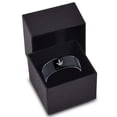thumbnail image 3 of Tungsten Marijuana Weed Cannabis Leaf Band Ring 8mm Men Women Comfort Fit Black Beveled Edge Polished, 3 of 4