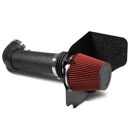 For 2005 to 2010 Dodge Challenger / Charger / Magnum Black Coated Aluminum Air Intake System 06 07 08 (Best Air Intake System)