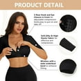 thumbnail image 6 of MANIFIQUE Arm Shaper for Women Post Surgery Arm Lipo Compression Sleeves Slimming Arm Faja Front Closure Shapewear Bra, 6 of 7