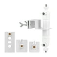 thumbnail image 1 of stanreset Stainless Adjustable Rotation For Arlo Cameras Gutter Mount Ring Bracket Stainless Wall Bracket Securely Hold In With White, 1 of 6