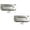 Bronze, variant on 2.87 Inches Flush Pull 2Pcs, 2.52 Inches Centers | Flat Recessed Grip for Drawers, Cabinets, Sliding doors, Easy Installation & Smooth Edge