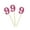 Pink, variant on Darling Souvenir, Number 9 Birthday Year Cupcake Toppers, Birthday/ Anniversary Party Dessert Decorations - Pack Of 20