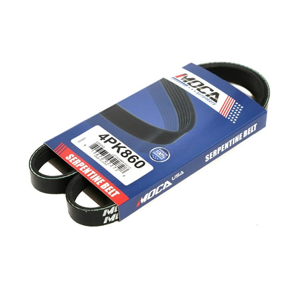 MOCA AUTOPARTS 4PK860 Serpentine Belt for 06-04 Bmw X5 V8 4.8L & 00-99 Chrysler Sebring V6 2.5L & 04-00 Toyota Tundra V6 3.4L and More
