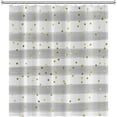 thumbnail image 4 of Grey and White Stripes Shower Curtain for Bathroom Abstract Lines Gold Spots Shower Curtain Waterproof Polyester Fabric Modern Art Aesthetics Home Decor Bath Curtain with Hooks, 36x72 Inch, 4 of 6