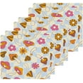 thumbnail image 3 of Coolnut Mushroom Flowers Wash Cloth Set of 6, 12 x 12 Inch Cotton Baby Washcloths Highly Absorbent and Soft Feel Fingertip Towels Face Towels for Bathroom, Gym, Spa Washcloth Gift, 3 of 7