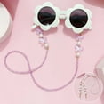 thumbnail image 2 of Adjustable Sunglasses Lanyard Strap Anti-slip Reading Glasses Eyeglass Chain Colorful Mask Chains Butterfly Pearl Hanging Rope pink, 2 of 6