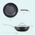 thumbnail image 3 of Anolon X - SearTech Nonstick Stir Fry Pan, Induction Cooktop Compatible, 9.5in/24cm, 3 of 10
