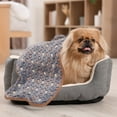 thumbnail image 7 of Uxcell Pet Blanket, Flannel Paw Printed Throw Blanket,21x30 Inches, (Coffee, 1 Pack 3), 7 of 7