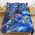 thumbnail image 6 of Mobile Suit Gundam 3-Piece Bedding Set Warm And Comfortable Soft Duvet Cover Bed Set with 1 Duvet Cover And 2 Pillowcases for Boys Girls Kids Adult Bedroom All Season, 6 of 8