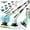 Green, variant on Rechargeable Electric Rotary Scrubber - 9 Brush Heads, 2-Speed Adjustable Extended Handle, IPX7 Waterproof, White Easter Gift for Tubs Tile Floors Cars