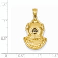 thumbnail image 2 of Beautiful 14K Divers Helmet Pendant, 2 of 2
