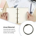 thumbnail image 5 of 50 Pieces Metal Binder Rings Albums Loose-leaf Book Hoops for Home Notepad Cards Scrapbook Craft Office Binding Black inner 25mm, 5 of 10