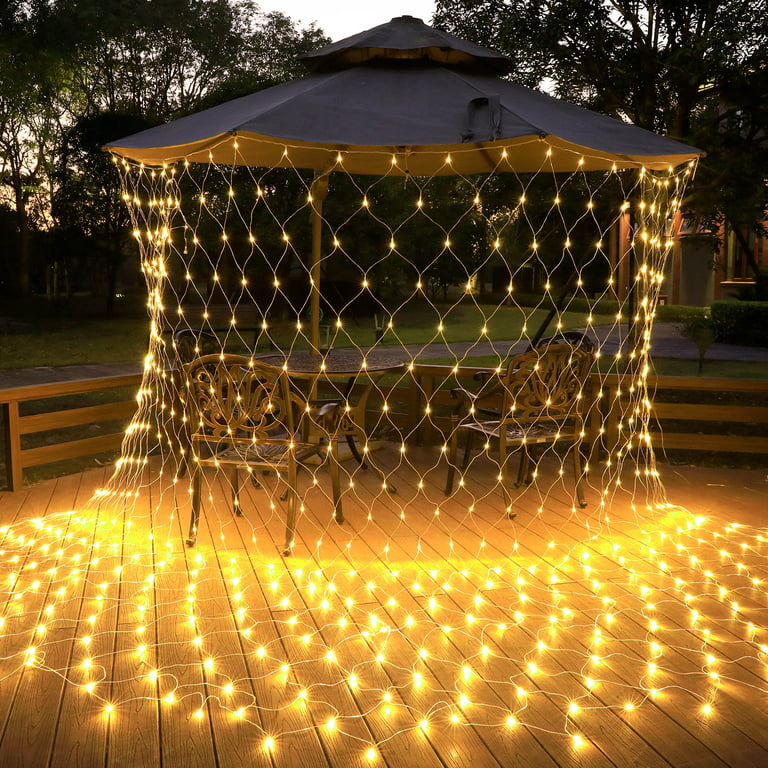 LED Outdoor Fishing Net Lights String Decoration Fishing Net Lights Patio  Lights Lawn Curtain Christmas Light - AliExpress