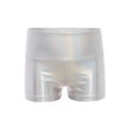 thumbnail image 4 of TiaoBug Kids Girls Jazz Hip Hop Dance Outfit Sleeveless Ruffle Crop Tops with Metallic Shorts Set Dancewear Silver 14, 4 of 7