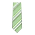 thumbnail image 5 of Yongchuantie Men's 3.15" Necktie Fruit Green Stripe Pattern Hand Knot 8CM Wide Tie+Gift Box, 5 of 7