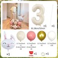 thumbnail image 1 of Rabbit Balloon Set Milk White Number 0-9 Balloon for Birthday Party Shower Anniversary Decoration Balloon Jungle Rabbit Balloon, 1 of 5