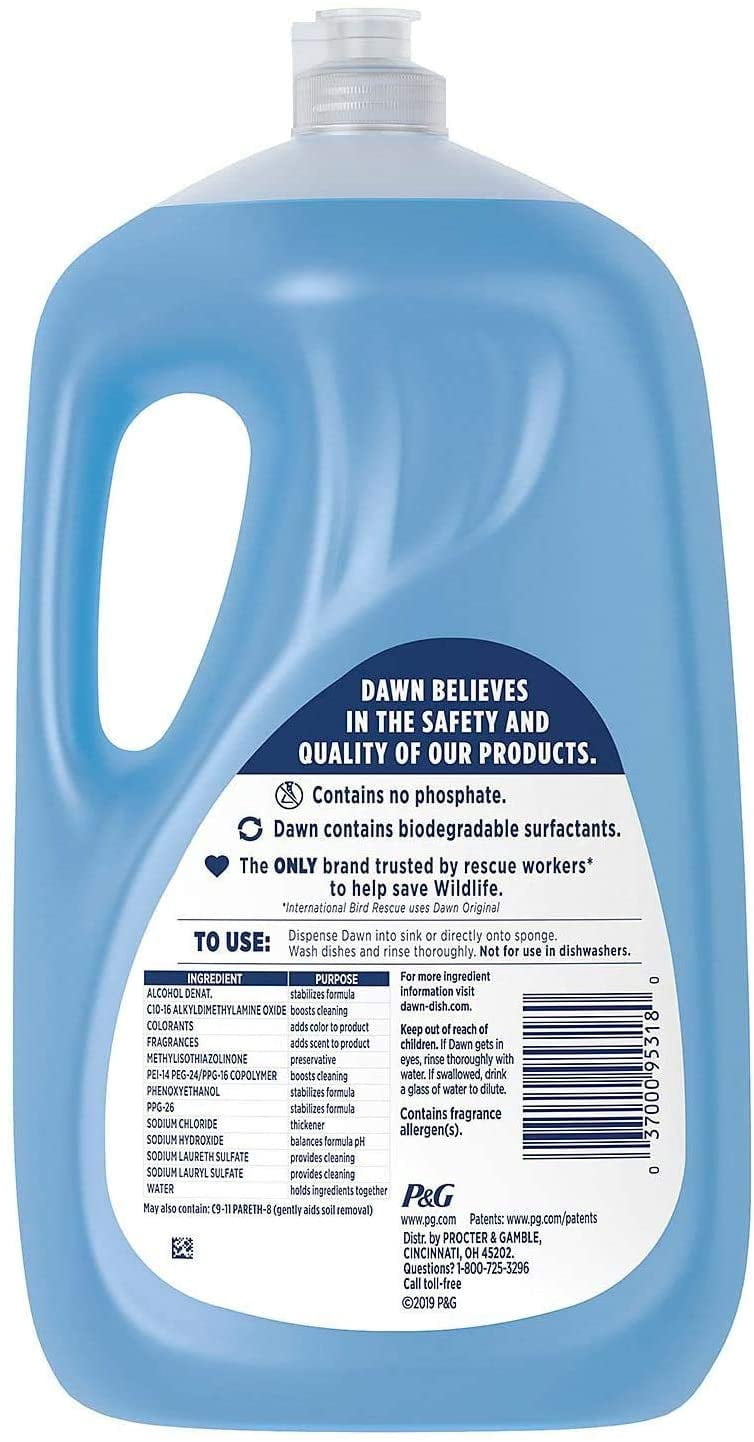 Dawn Ultra Dishwashing Liquid Dish Soap, Original Scent, 90 Fluid Ounce