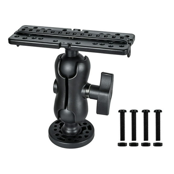 Fish Finder Bracket 360 Degrees Rotation Fish Finder Holder Mount Fish Finder Mount Base Marine Fish Finder Mount