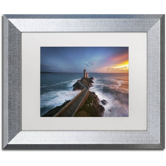 Trademark Fine Art "Red of Pleasure" Canvas Art by Mathieu Rivrin, White Matte, Silver Frame